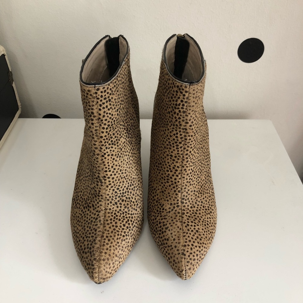 Spotted haircalf booties